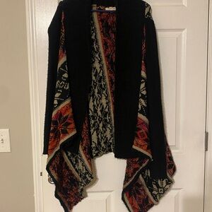 Orange Creek Vibrant Patterned Poncho